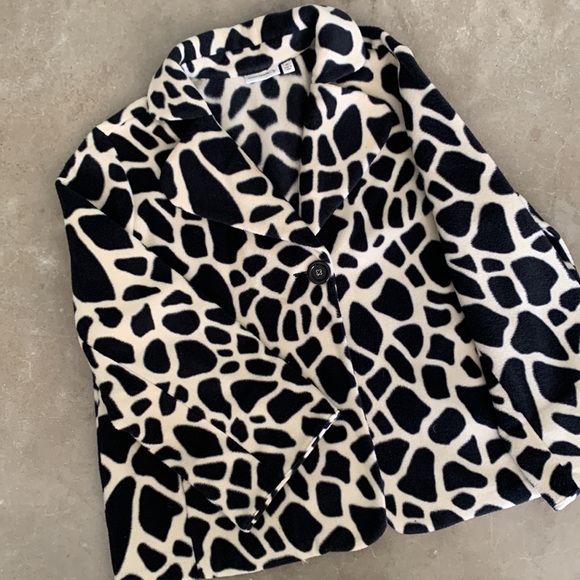 Leopard print jacket w pockets - Picture 3 of 5